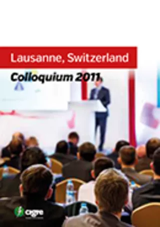 SC B5 Colloquium - Lausanne 2011